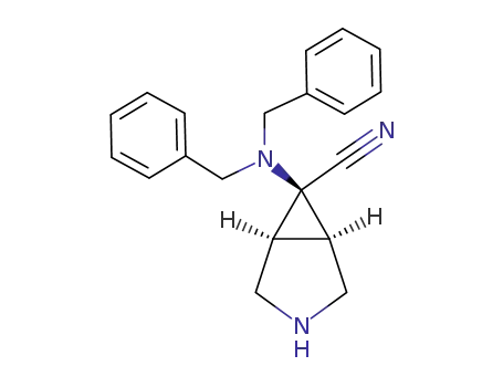 3α,4β,5α-4-(dibenzylamino)-3,5-cyclopiperidine-4-carbonitrile