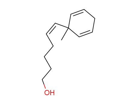 Molecular Structure of 181576-34-1 ((Z)-6-(1-Methylcyclohexa-2,5-dienyl)hex-5-en-1-ol)