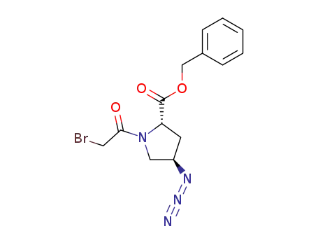 (2S,4R)-4-Azido-1-(2-bromo-acetyl)-pyrrolidine-2-carboxylic acid benzyl ester