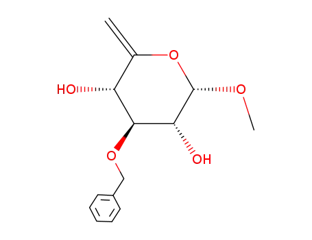 (2S,3R,4S,5S)-4-Benzyloxy-2-methoxy-6-methylene-tetrahydro-pyran-3,5-diol