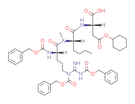 N<sup>α</sup>,N<sup>δ</sup>,N<sup>ω</sup>-tris(benzyloxycarbonyl)-L-arginyl-N-methyl-L-norleucyl-L-aspartic acid β-cyclohexyl ester