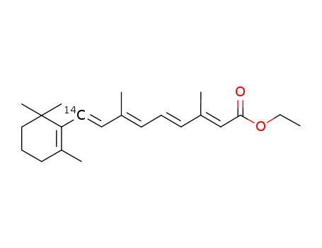 Molecular Structure of 177577-36-5 (ethyl all-trans-<7-14C>retinoate)