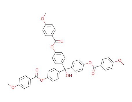 Molecular Structure of 118161-45-8 (tris<4-(p-anisoyloxy)phenyl>methanol)