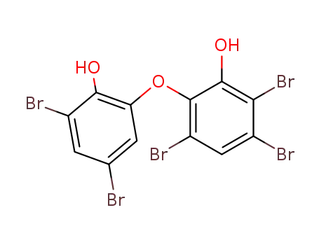 Molecular Structure of 80246-26-0 (Phenol, 2,3,5-tribromo-6-(3,5-dibromo-2-hydroxyphenoxy)-)