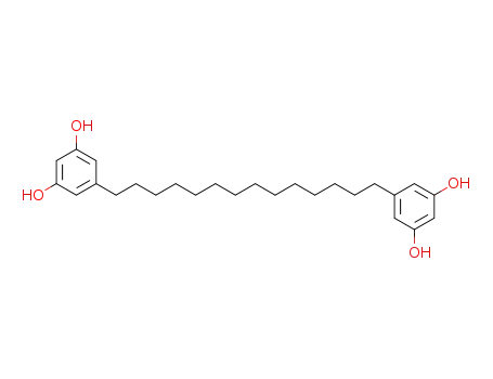 Molecular Structure of 26050-60-2 (1,3-Benzenediol,5,5'-(1,14-tetradecanediyl)bis-)