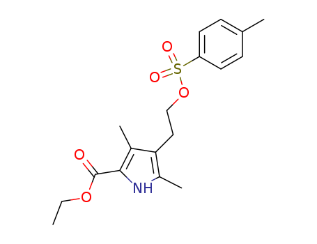 1H-Pyrrole-2-carboxylic acid, 3,5-dimethyl-4-[2-[[(4-methylphenyl)sulfonyl]oxy]ethyl]-, ethyl ester