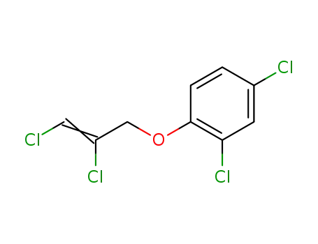 Molecular Structure of 84165-56-0 (2,4-Dichloro-1-((Z)-2,3-dichloro-allyloxy)-benzene)