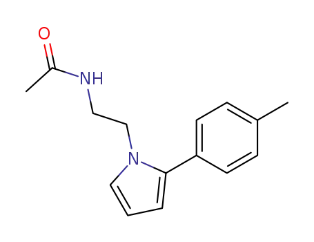 Molecular Structure of 147030-71-5 (Acetamide, N-[2-[2-(4-methylphenyl)-1H-pyrrol-1-yl]ethyl]-)