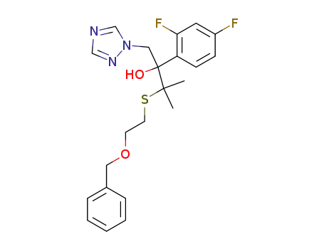 3-(2-Benzyloxy-ethylsulfanyl)-2-(2,4-difluoro-phenyl)-3-methyl-1-[1,2,4]triazol-1-yl-butan-2-ol