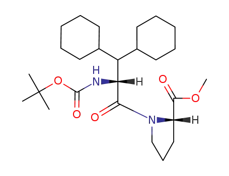 (S)-1-((R)-2-tert-Butoxycarbonylamino-3,3-dicyclohexyl-propionyl)-pyrrolidine-2-carboxylic acid methyl ester