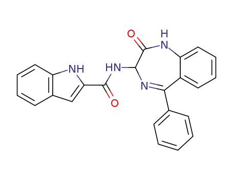 (3RS)-1,3-dihydro-3-(2-indolyl-carbonylamino)-5-phenyl-2H-1,4-benzodiazepine-2-one