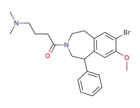 (+/-)-7-bromo-8-methoxy-3-<4-(N,N-dimethylamino)butanoyl>-1-phenyl-2,3,4,5-tetrahydro-1H-3-benzazepine