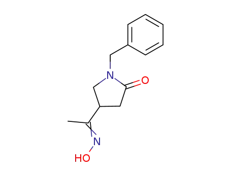 1-benzyl-4-(1-hydroxyiminoethyl)-2-pyrrolidone