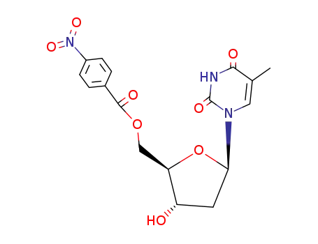 Molecular Structure of 5983-14-2 (5'-O-(4-nitrobenzoyl)thymidine)