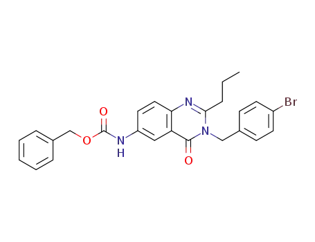 [3-(4-Bromo-benzyl)-4-oxo-2-propyl-3,4-dihydro-quinazolin-6-yl]-carbamic acid benzyl ester
