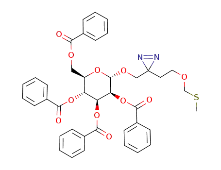 2-azi-1-(2,3,4,6-tetra-O-benzoyl-α-D-mannopyranosyloxy)-5-oxa-7-thiaoctane