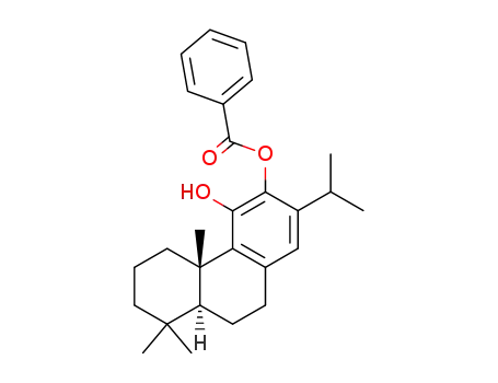 Molecular Structure of 62393-73-1 (12-benzoyloxy-11-hydroxyabieta-8,11,13-triene)