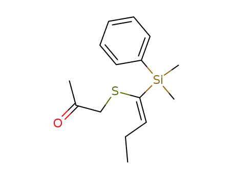 (Z)-1-{1-[dimethyl(phenyl)silyl]but-1-enylsulfanyl}propan-2-one