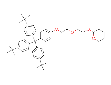 2-[2-(2-{4-[Tris-(4-tert-butyl-phenyl)-methyl]-phenoxy}-ethoxy)-ethoxy]-tetrahydro-pyran