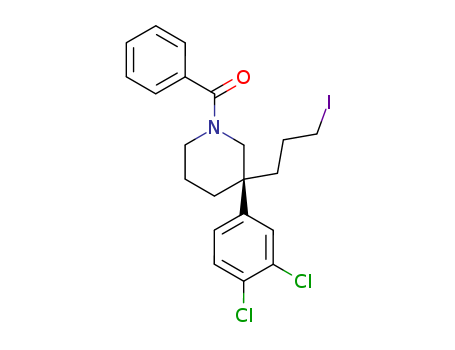 (S)-(3-(3,4-dichlorophenyl)-3-(3-iodopropyl)piperidin-1-yl)(phenyl)methanone