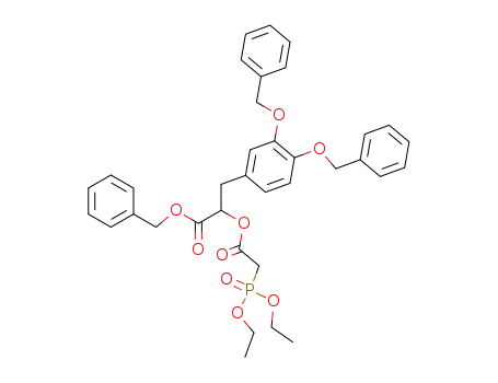 3-(3,4-Bis-benzyloxy-phenyl)-2-[2-(diethoxy-phosphoryl)-acetoxy]-propionic acid benzyl ester