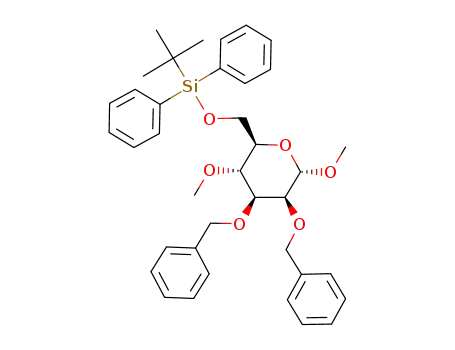((2R,3R,4S,5S,6S)-4,5-Bis-benzyloxy-3,6-dimethoxy-tetrahydro-pyran-2-ylmethoxy)-tert-butyl-diphenyl-silane