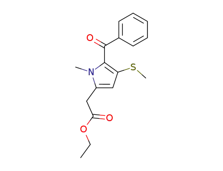 (5-Benzoyl-1-methyl-4-methylsulfanyl-1H-pyrrol-2-yl)-acetic acid ethyl ester