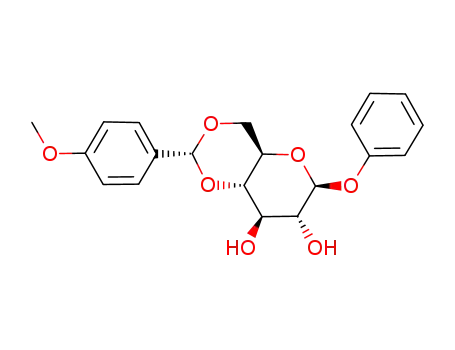 Molecular Structure of 185756-47-2 (phenyl 4,6-O-para-methoxybenzylidene-β-D-glucopyranoside)
