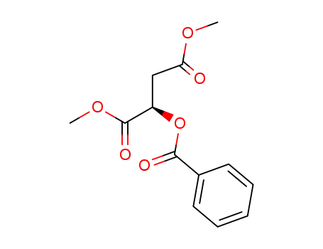 Molecular Structure of 79413-92-6 ((2R)-2-Benzoyloxy-bernsteinsaeuredimethylester)