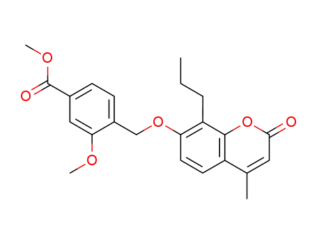 methyl 3-methoxy-4-<<(4-methyl-2-oxo-8-propyl-2H-1-benzopyran-7-yl)oxy>methyl>benzoate