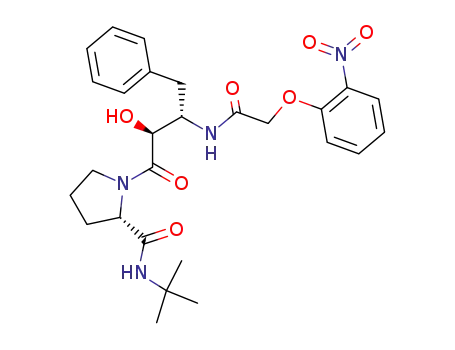2-nitrophenoxyacetyl-((2S,3S)-3-amino-2-hydroxy-4-phenylbutyryl)-L-proline tert butyl amide