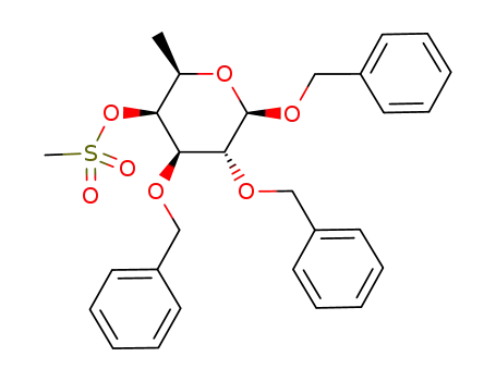 Methanesulfonic acid (2R,3S,4R,5R,6R)-4,5,6-tris-benzyloxy-2-methyl-tetrahydro-pyran-3-yl ester