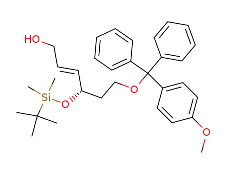 (2E,4S)-4-<<(tert-butyl)dimethylsilyl>oxy>-6-<(4-methoxyphenyl)(diphenyl)methoxy>hex-2-en-1-ol