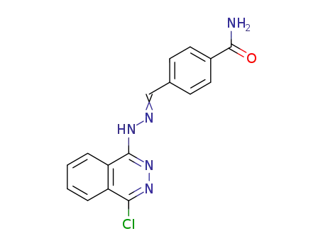 Molecular Structure of 87539-68-2 (4-[(4-Chloro-phthalazin-1-yl)-hydrazonomethyl]-benzamide)