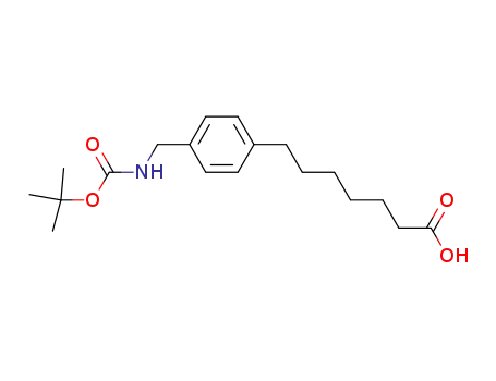Benzeneheptanoic acid,
4-[[[(1,1-dimethylethoxy)carbonyl]amino]methyl]-