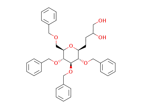 1-(2',3',4',6'-tetra-O-benzyl-β-D-glucopyranosyl)-3,4-butandiol