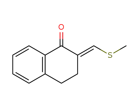 Molecular Structure of 82753-79-5 (1(2H)-Naphthalenone, 3,4-dihydro-2-[(methylthio)methylene]-, (E)-)