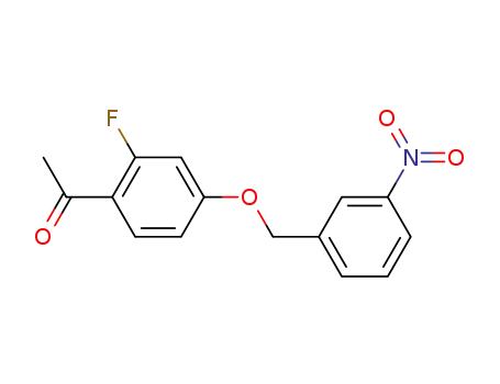 Ethanone, 1-[2-fluoro-4-[(3-nitrophenyl)methoxy]phenyl]-