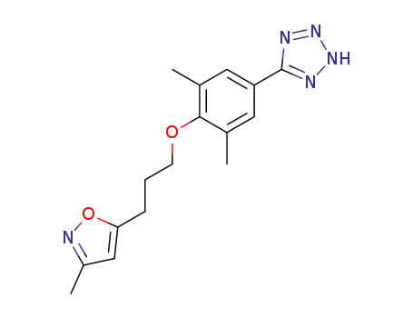 5-<3,5-dimethyl-4-<<3-(3-methyl-5-isoxazolyl)propyl>oxy>phenyl>-2H-tetrazole