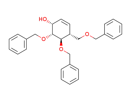 (1R,2R,3R,4R)-2,3-di-O-benzyl-4-benzyloxymethylcyclohex-5-ene-1,2,3-triol