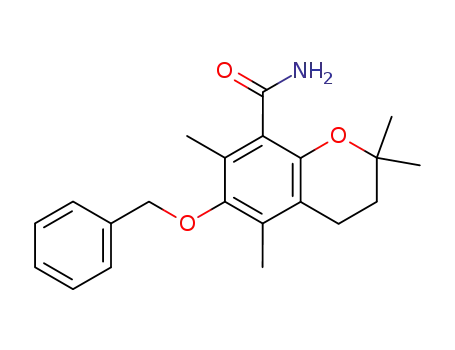 6-benzyloxy-2,2,5,7-tetramethylchroman-8-carboxamide