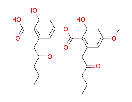 Benzoic acid,2-hydroxy-4-[[2-hydroxy-4-methoxy-6-(2-oxopentyl)benzoyl]oxy]-6-(2-oxopentyl)-