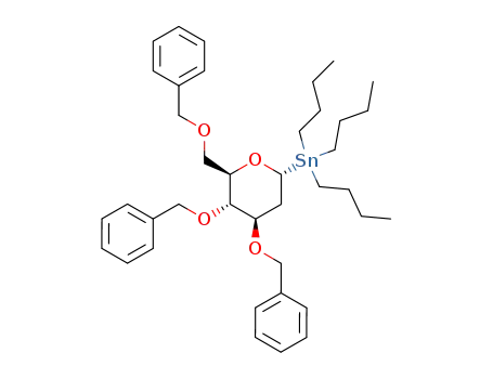 tri-n-butyl-(3,4,6-tri-O-benzyl-2-deoxy-α-D-glucopyranosyl)stannane