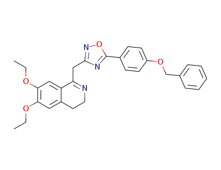 1-[5-(4-Benzyloxy-phenyl)-[1,2,4]oxadiazol-3-ylmethyl]-6,7-diethoxy-3,4-dihydro-isoquinoline