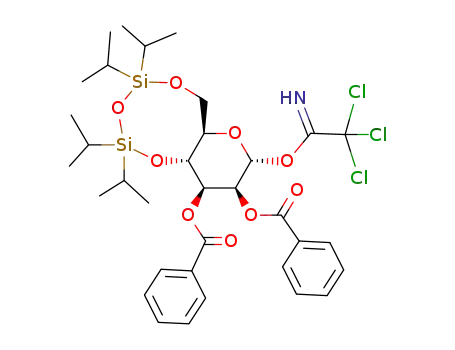 2,3-Di-O-benzoyl-4,6-O-(1,1,3,3-tetraisopropyl-1,3-disiloxane-1,3-diyl)-α-D-mannopyranosyl trichloroacetimidate