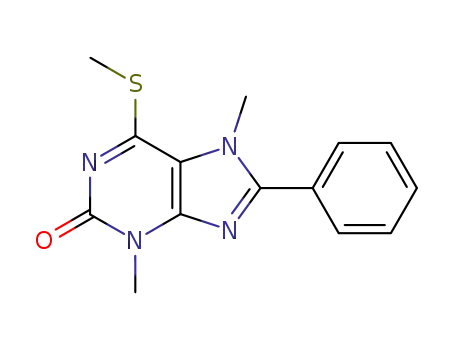 2H-Purin-2-one, 3,7-dihydro-3,7-dimethyl-6-(methylthio)-8-phenyl-