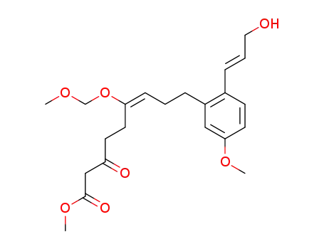 (E)-9-[2-((E)-3-Hydroxy-propenyl)-5-methoxy-phenyl]-6-methoxymethoxy-3-oxo-non-6-enoic acid methyl ester