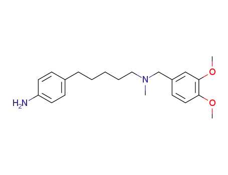Molecular Structure of 143666-74-4 (Benzenepentanamine,
4-amino-N-[(3,4-dimethoxyphenyl)methyl]-N-methyl-)