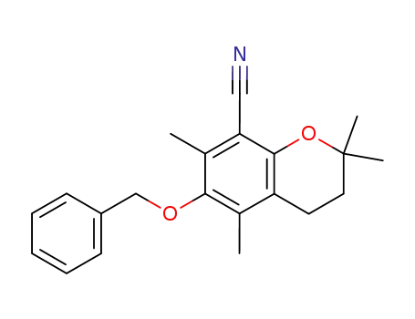 6-benzyloxy-2,2,5,7-tetramethylchroman-8-carbonitrile
