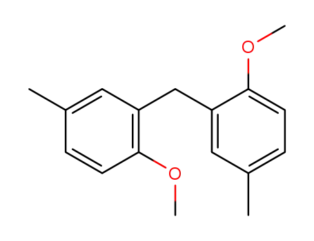 Molecular Structure of 32229-23-5 (Benzene, 1,1'-methylenebis[2-methoxy-5-methyl-)